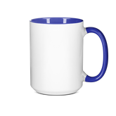 15 oz. Inner & Handle Colored Sublimation Ceramic Mug